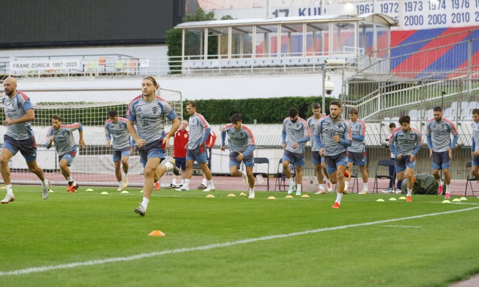 Trening reprezentacije na Poljudu