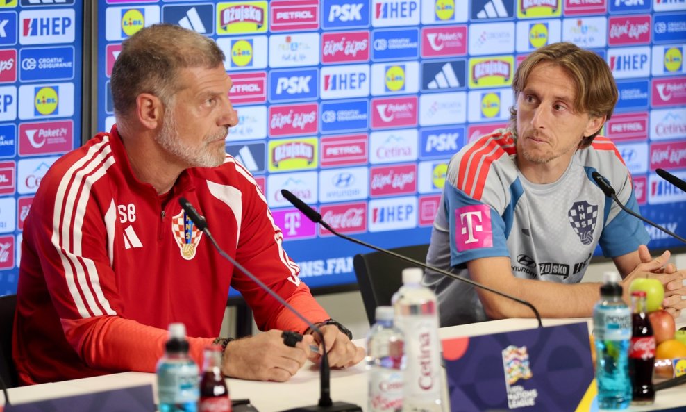 Luka Modrić i Slaven Bilić