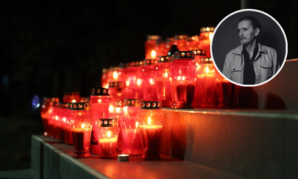 Svijeće ispred zgrade Gorana Bareta