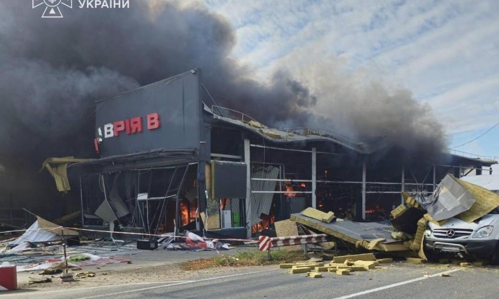 Ruski napad na supermarket u Odesi