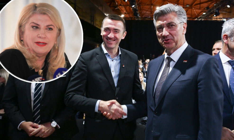 Vesna Škare Ožbolt (u krugu), Ivan Penava i Andrej Plenković