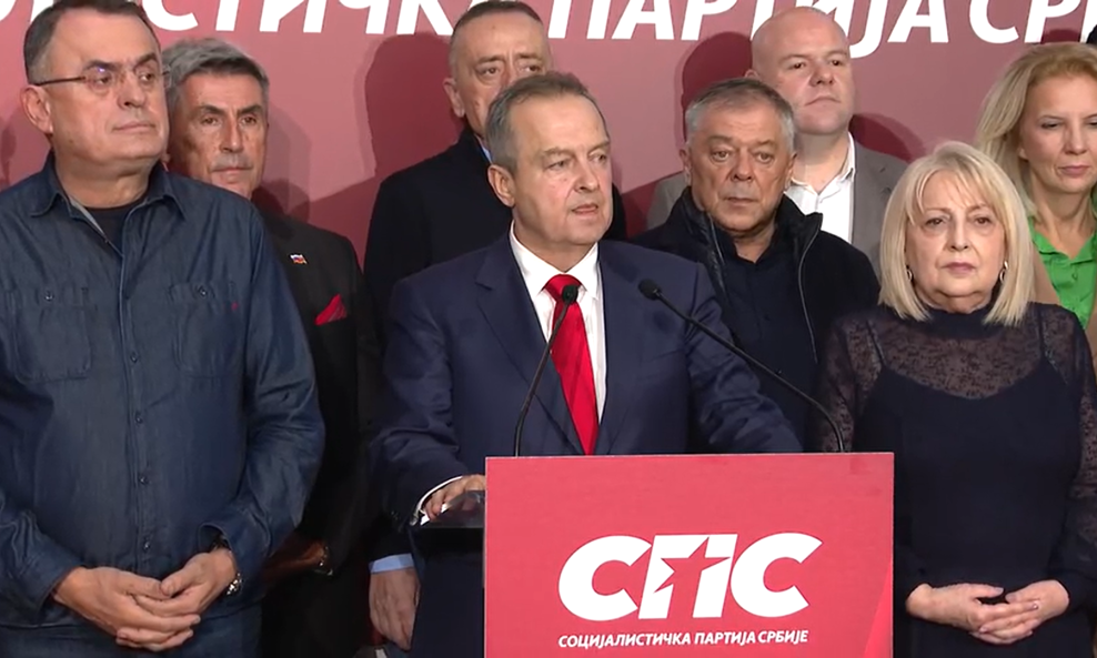 Socijalistička partija Srbije, obraćanje Ivice Dačića