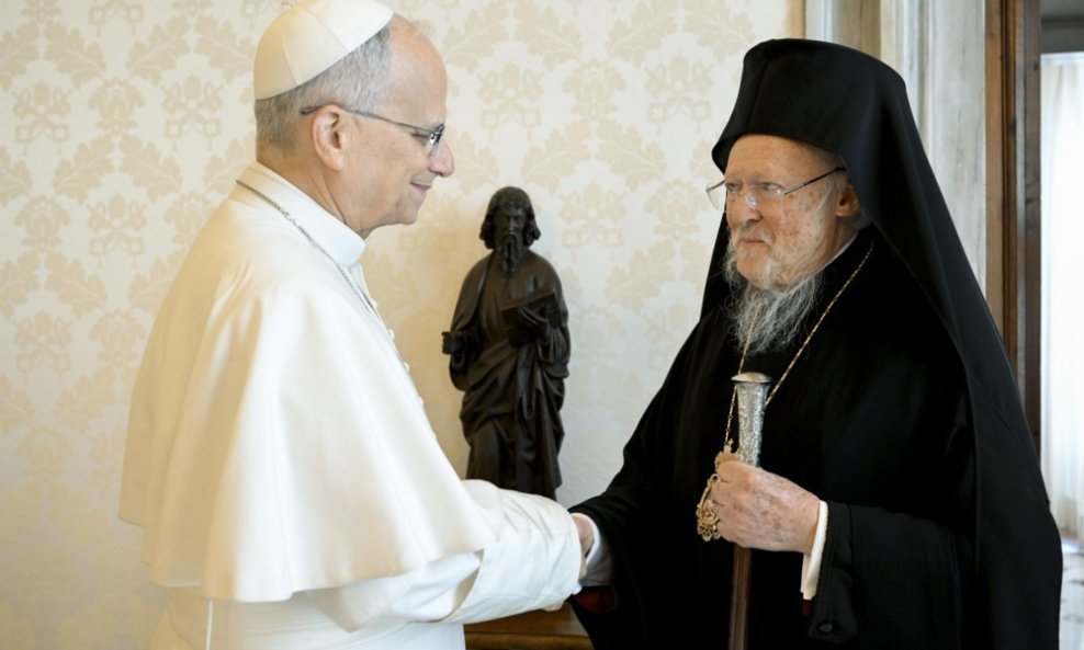Papa Leo XIV. i patrijarh Bartolomej I.