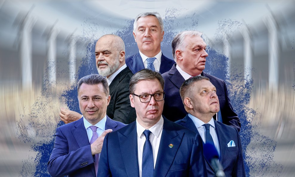 Nikola Gruevski, Edi Rama, Milo Đukanović, Aleksandar Vučić, Viktor Orban i Robert Fico