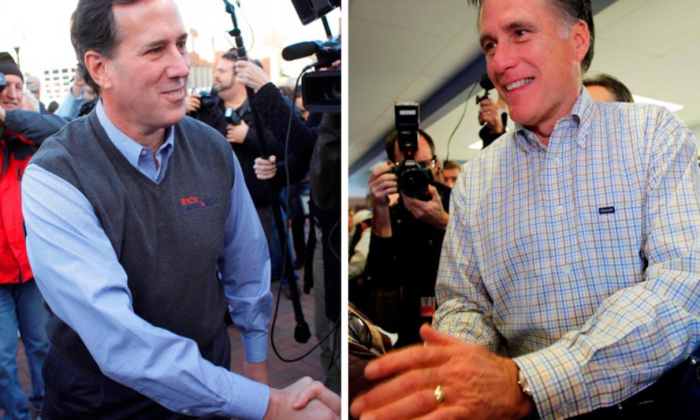 Rick Santorum i Mitt Romney