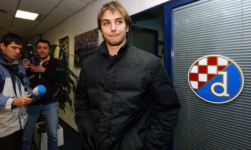 Niko Kranjčar snimljen u siječnju 2005. kada je napustio zagrebački Dinamo te nakon toga potpisao za splitski Hajduk