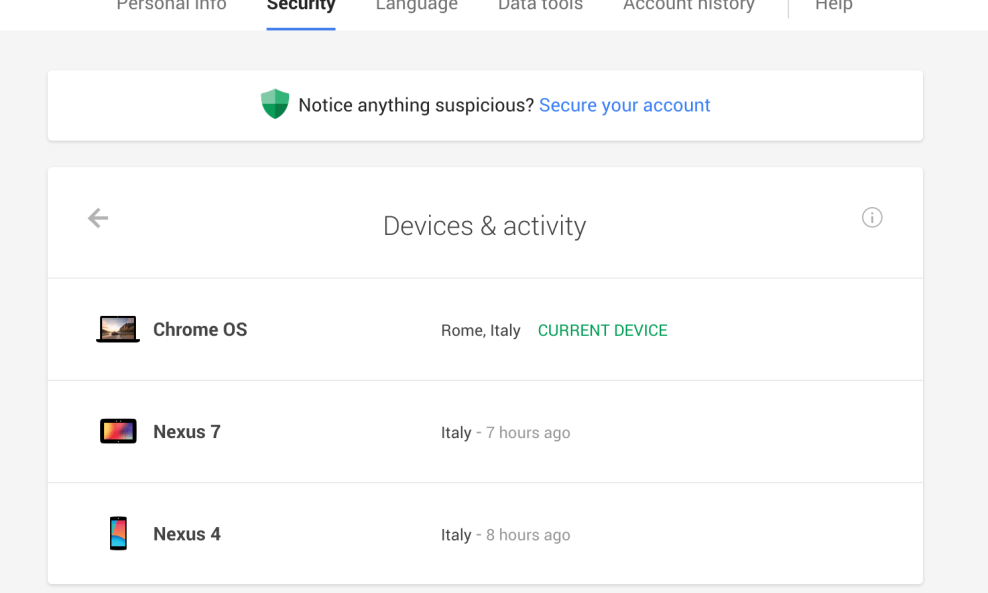 DeviceActivity UI