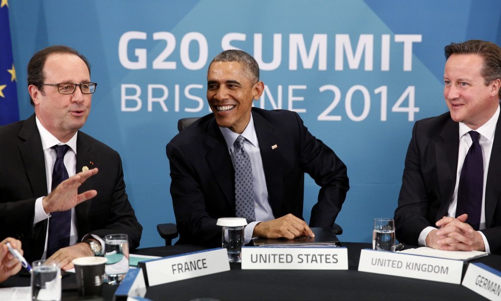 Hollande, Obama i Cameron