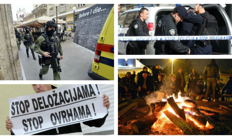 montaža logorske vatre deložacije specijalci