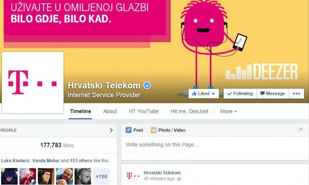 Hrvatski telekom facebook