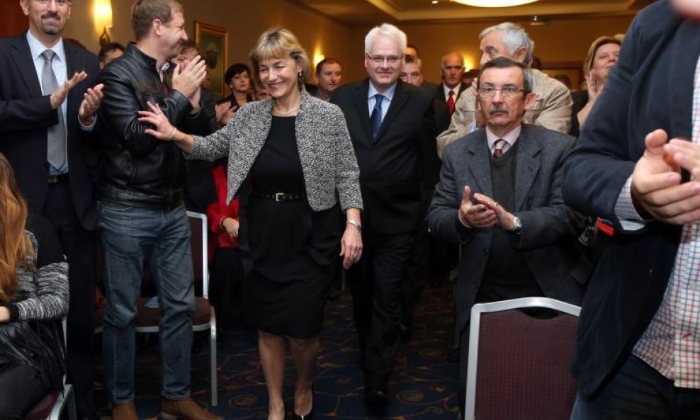 Vesna Pusić i Ivo Josipović