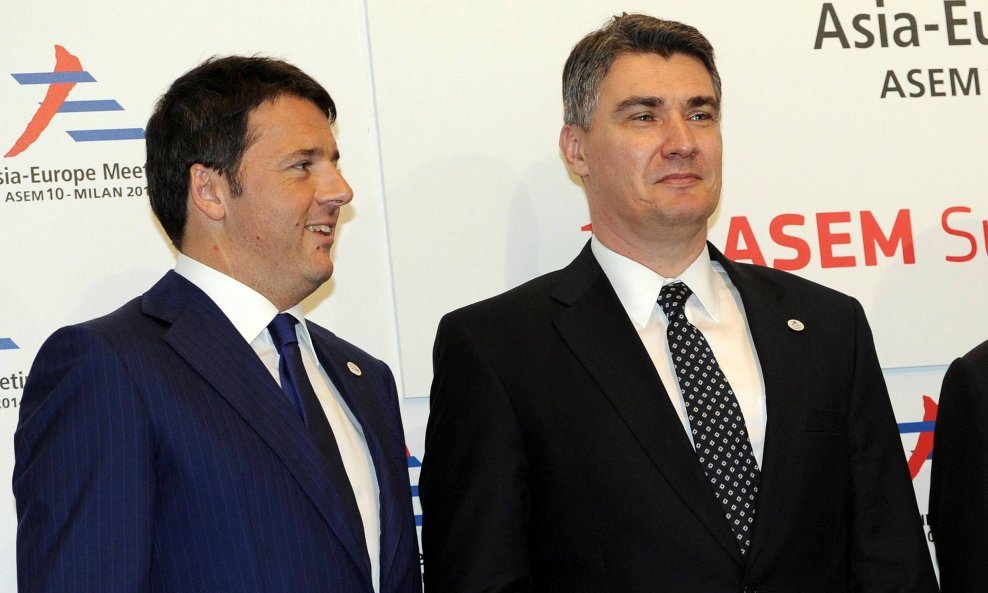 Matteo Renzi i Zoran Milanović