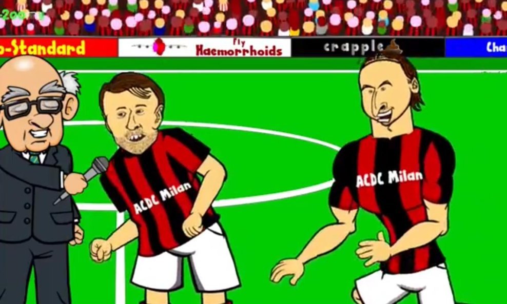 Cassano Zlatan Ibrahimović crtić