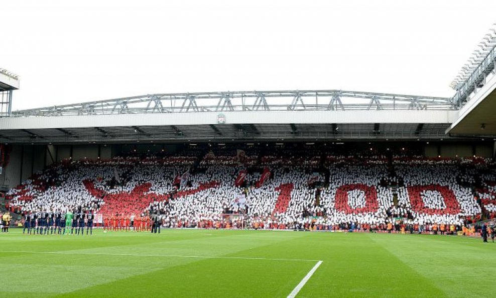 Anfield koreografija Bill Shankly 100 Liverpool FC