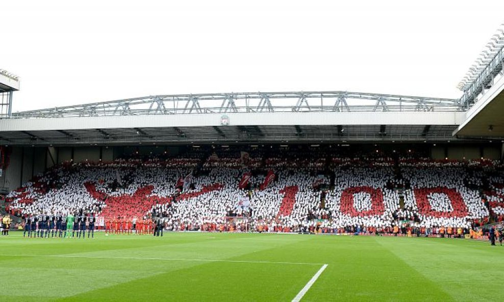 Anfield koreografija Bill Shankly 100 Liverpool FC