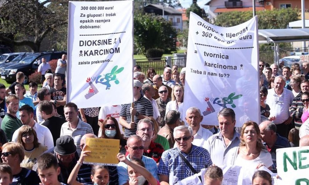 Prosvjed protiv spalionice u Resniku