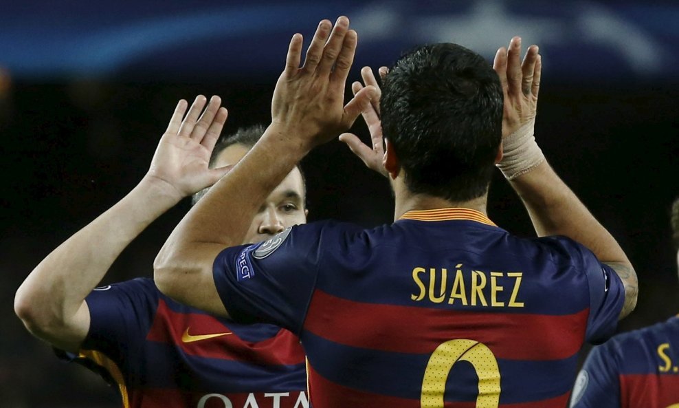 Luis Suarez i Andres Iniesta