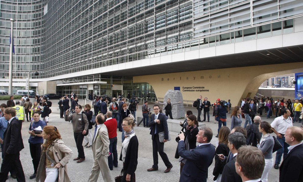 Evakuacija zgrade Europske komisije u Bruxellesu (ilustracija)