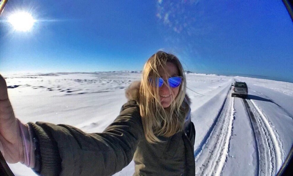 Janica Kostelić na Islandu