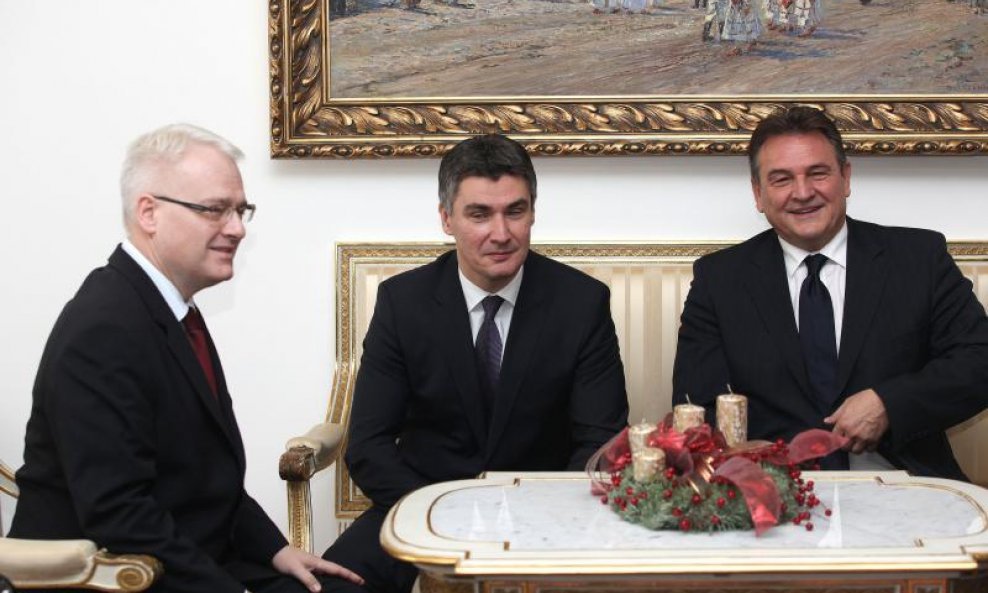 Ivo Josipović, Zoran Milanović i Radimir Čačić