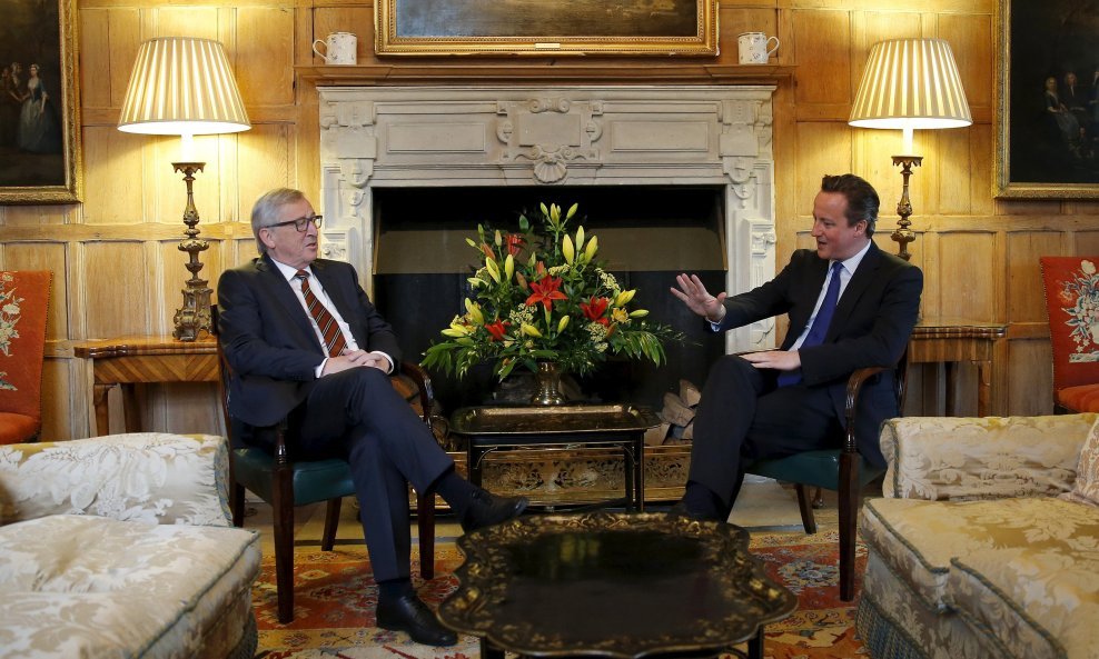 Jean-Claude Juncker i David Cameron