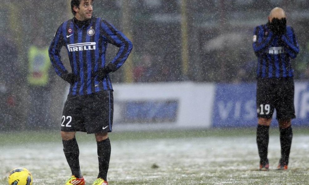 Diego Milito (Inter, snijeg u Italiji)