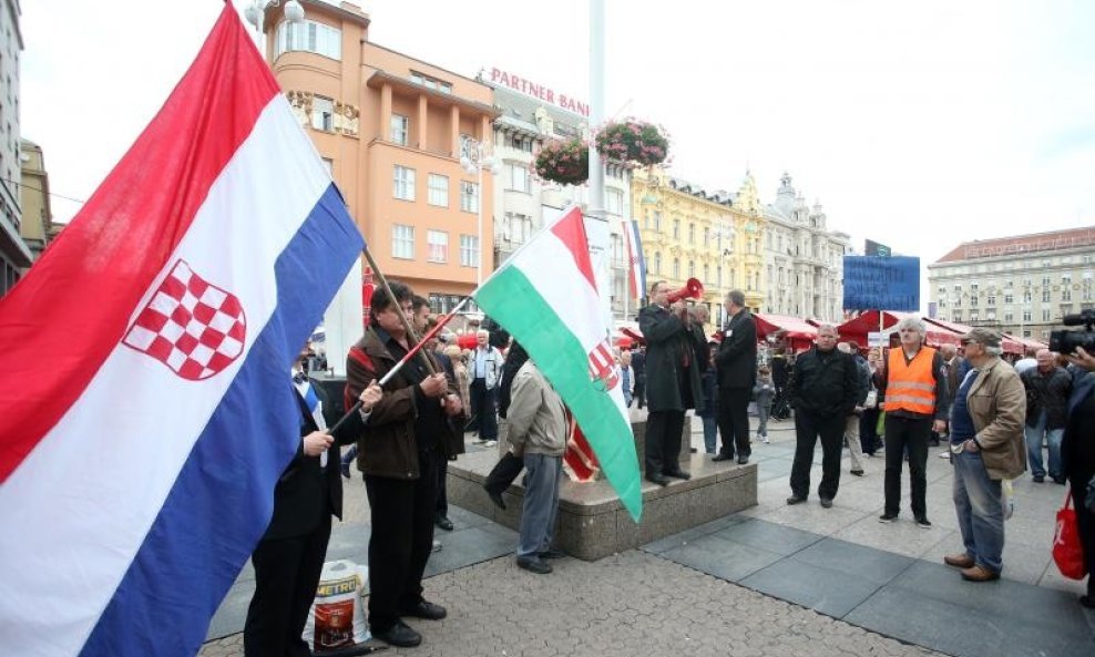 prosvjed neofašista u zagrebu ahsp