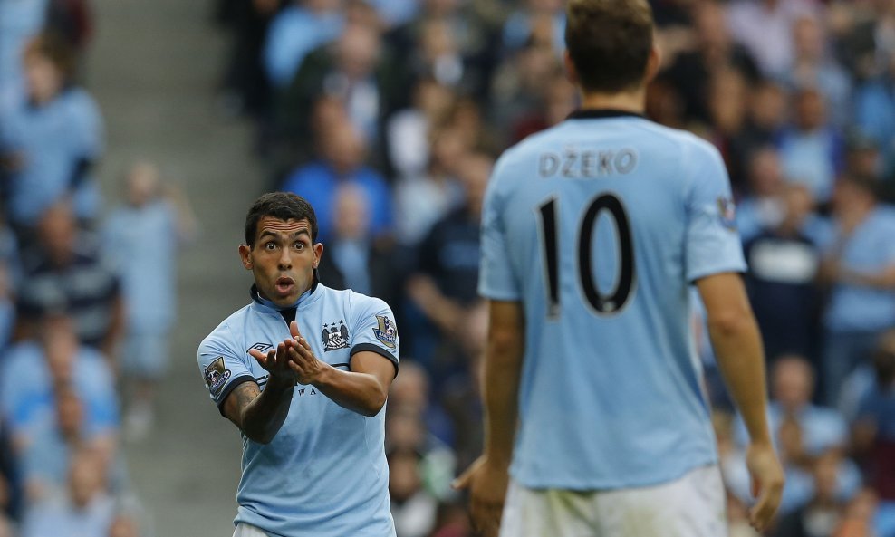 Manchester City 2012 Carlos Tevez  Edin Dzeko