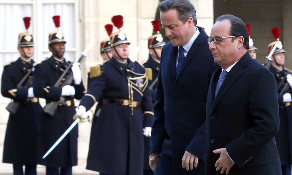 Francois Hollande i David Cameron