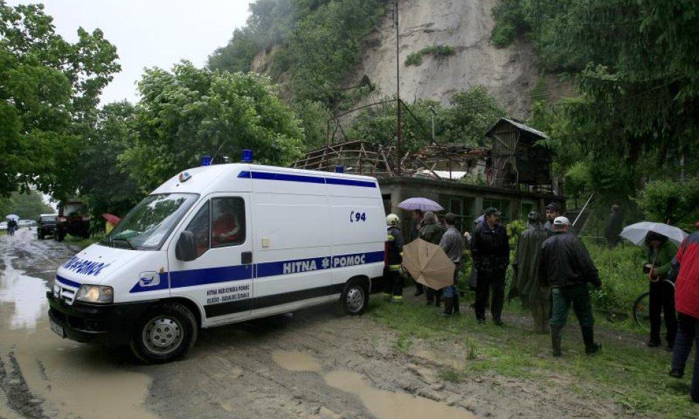 Marija Labrović, odron, poplave