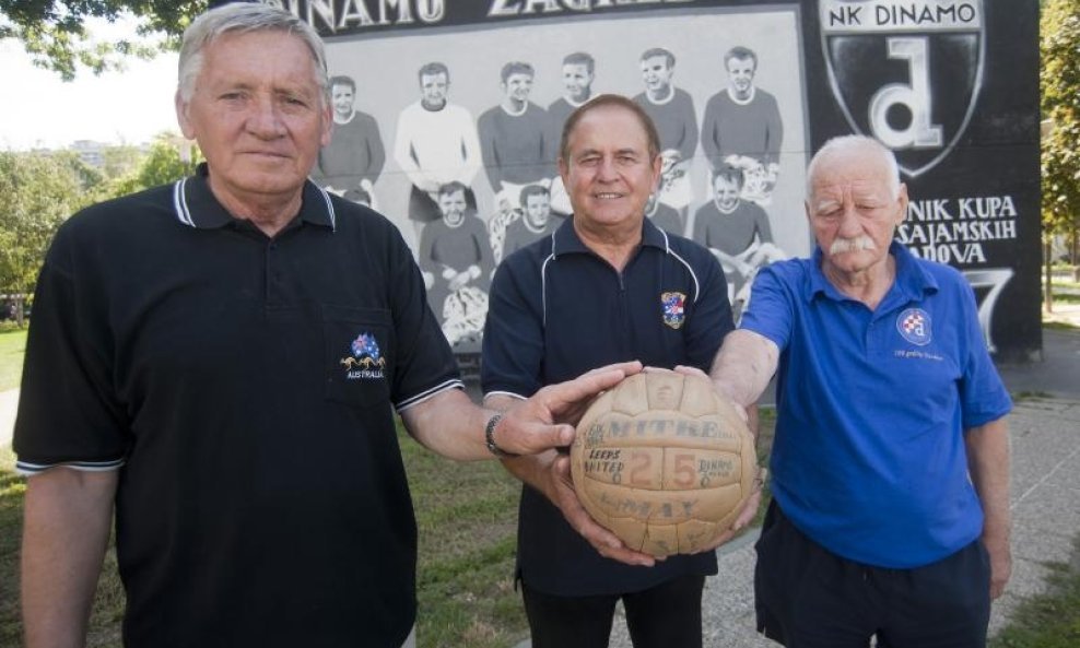 Zlatko Škorić Slaven Zambata Stjepan Lamza Dinamo 1967 KVG