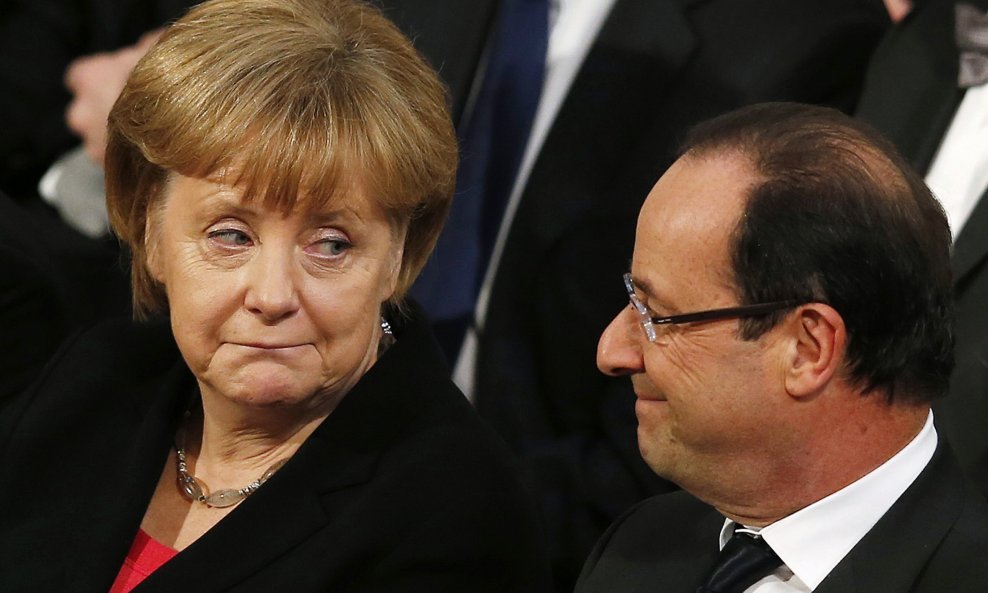 Angela Merkel i Francois Hollande