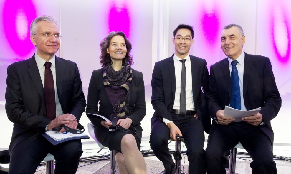 Rajko Ostojić, Claudia Nemat, Philipp Rösler i Ivica Mudrinić