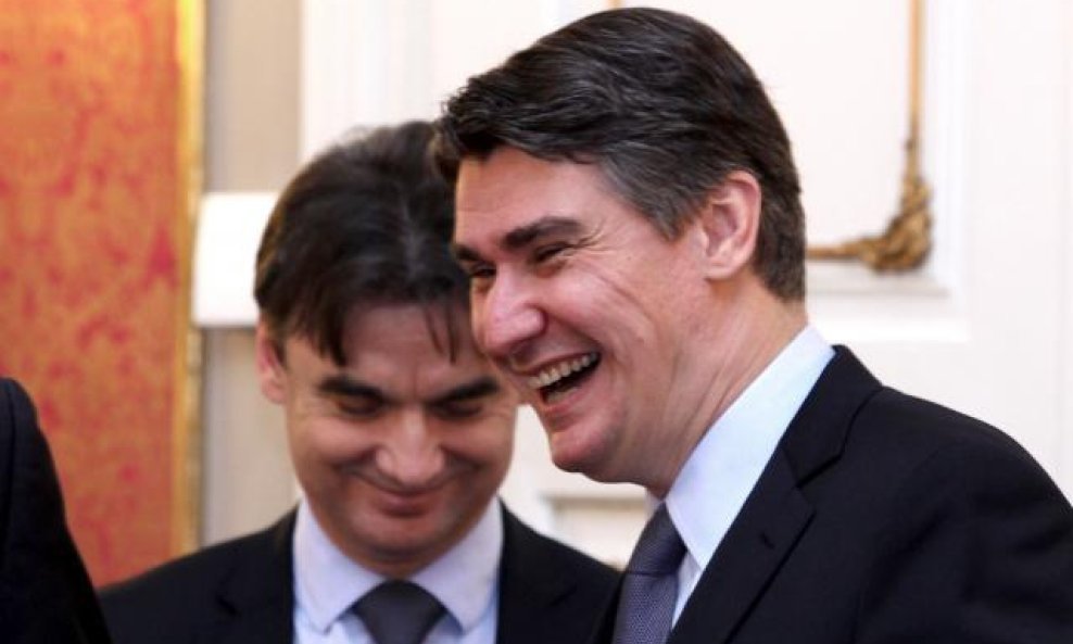 Zoran Milanović se smije Branko Grčić također