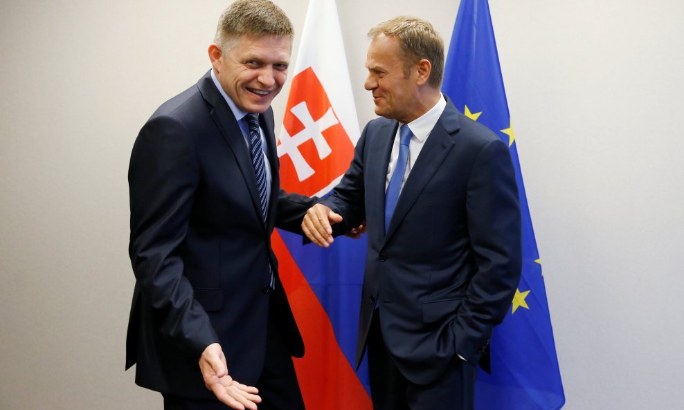 Donald Tusk i slovački premijer Robert Fico