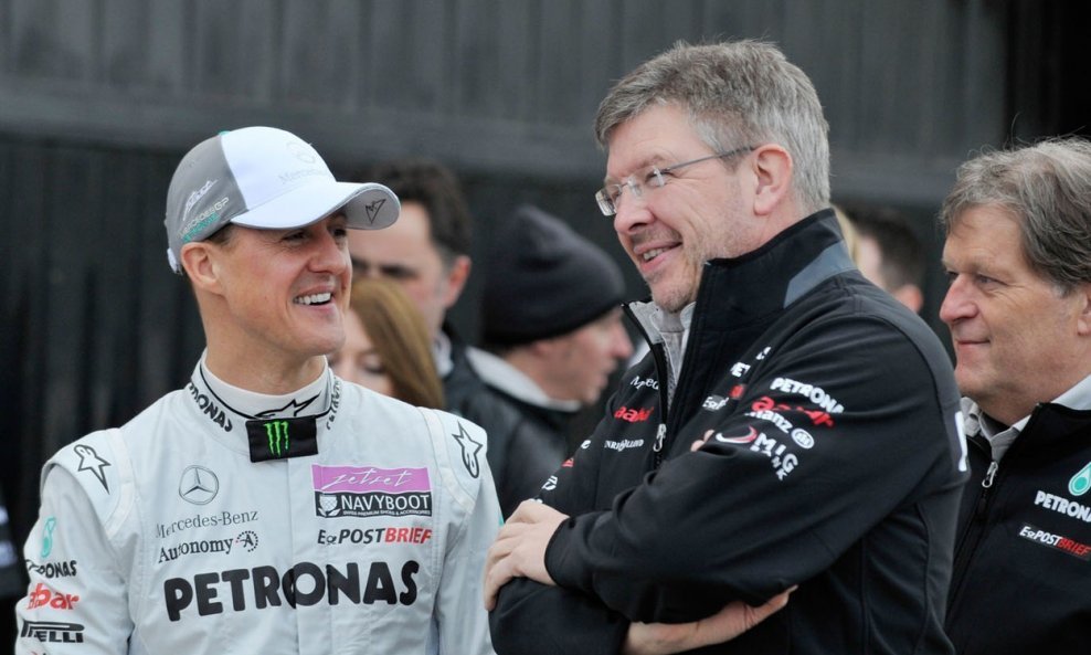 Schumacher i Ross Brawn