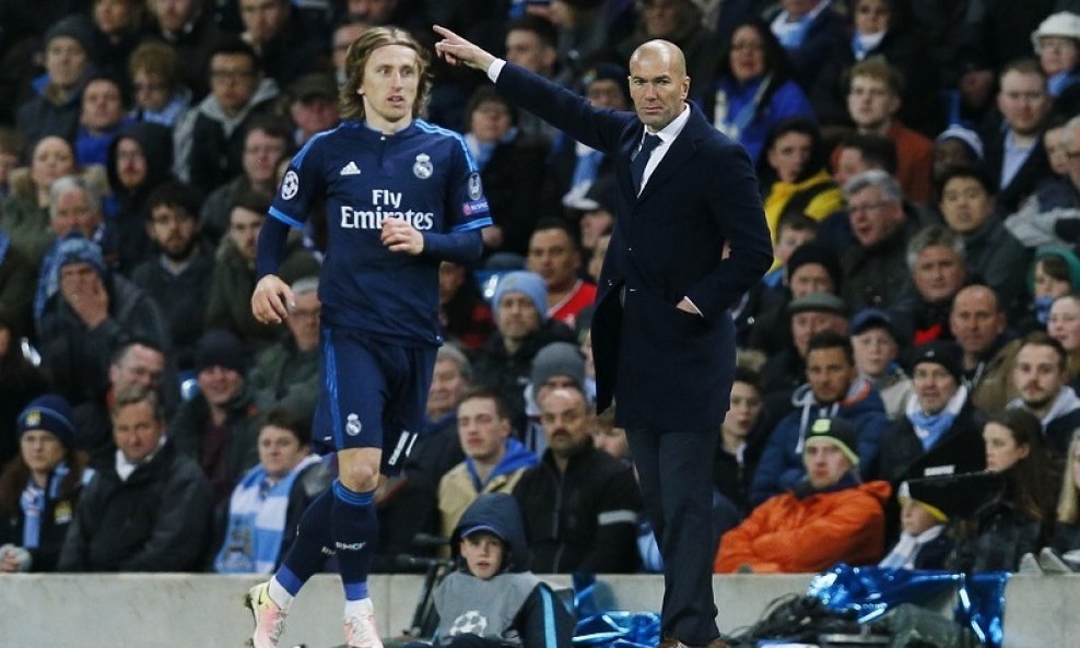 Luka Modrić Zinedine Zidane