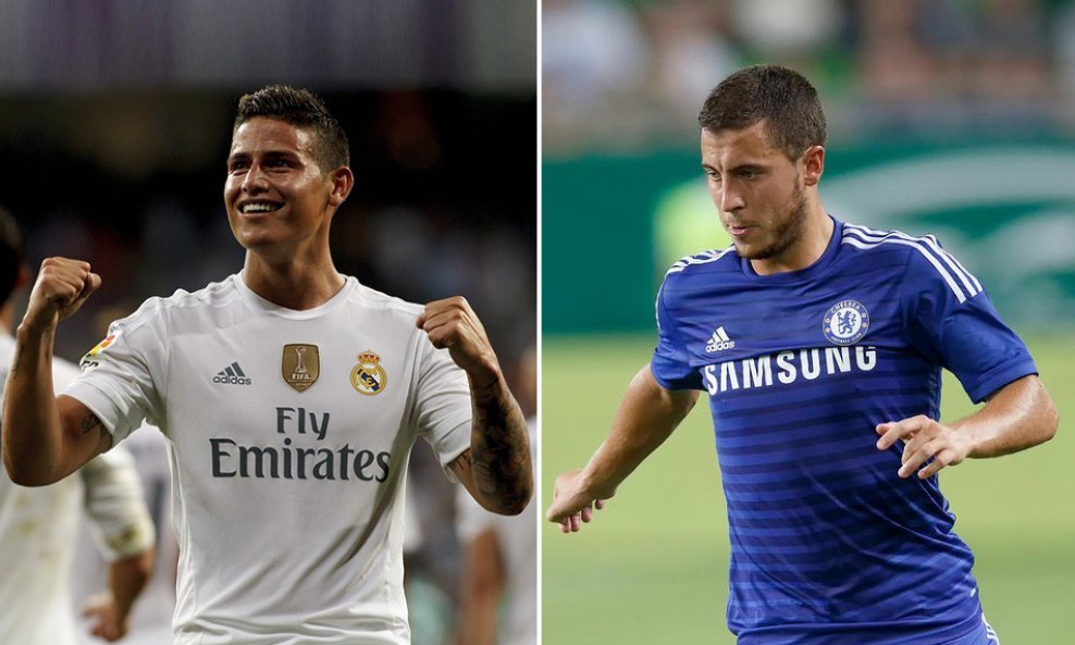 James Rodriguez i Eden Hazard