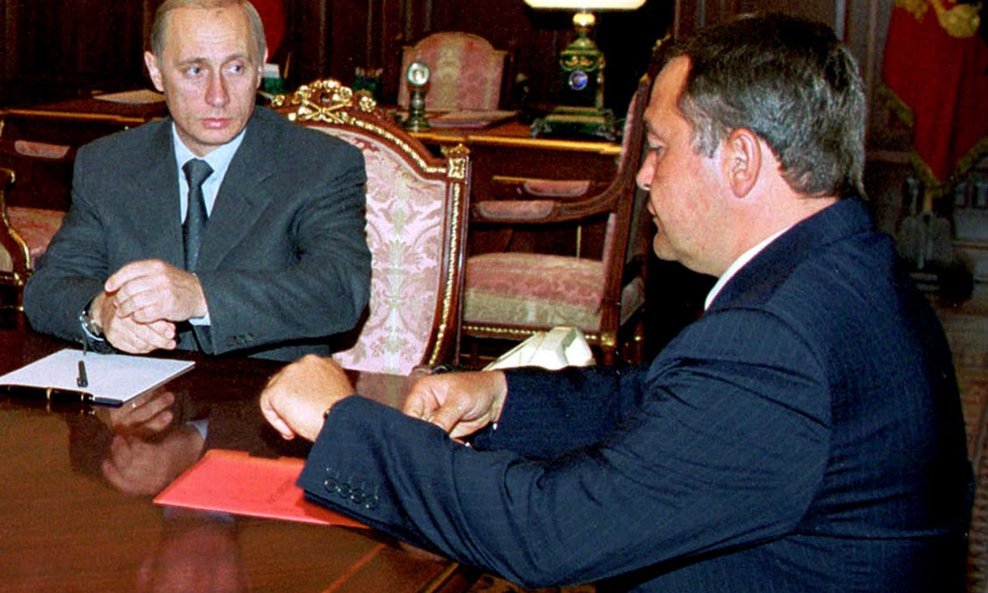 Vladimir Putin i Mihail Lesin
