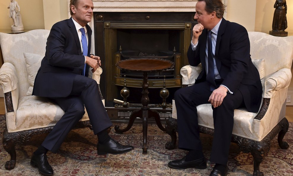 Donald Tusk i David Cameron