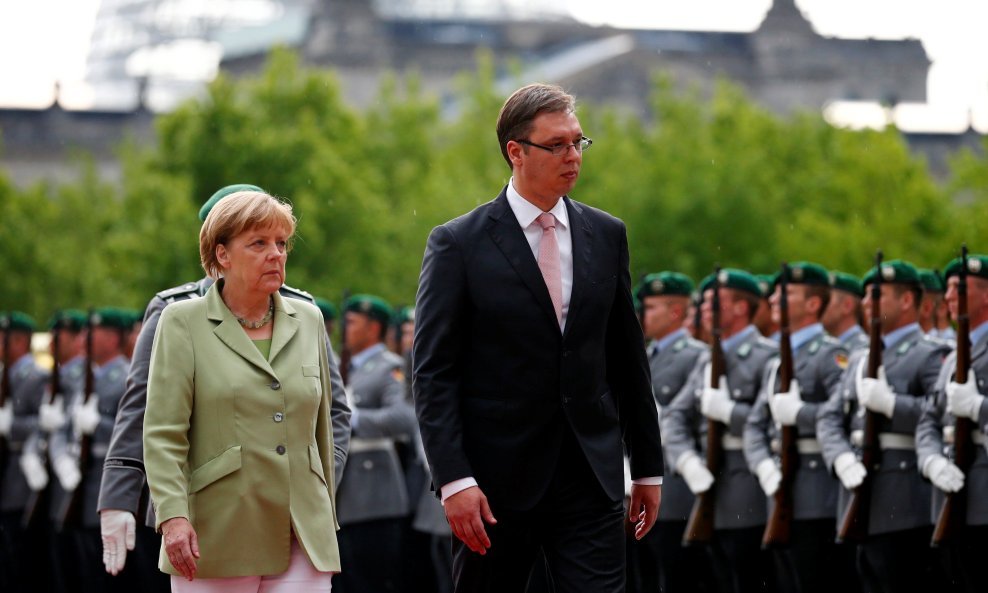 Angela Merkel i Aleksandar Vučić