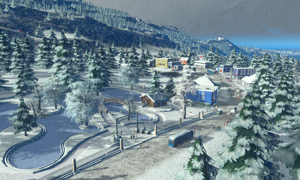 cities skylines - snowfall