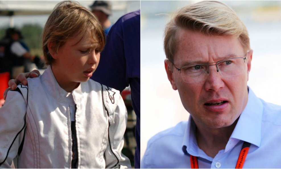 Hugo i Mika Hakkinen