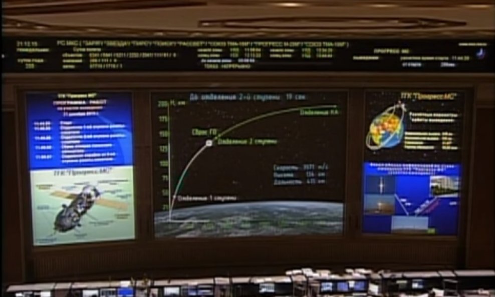 Kotrolna soba za lansiranje rakete Progress