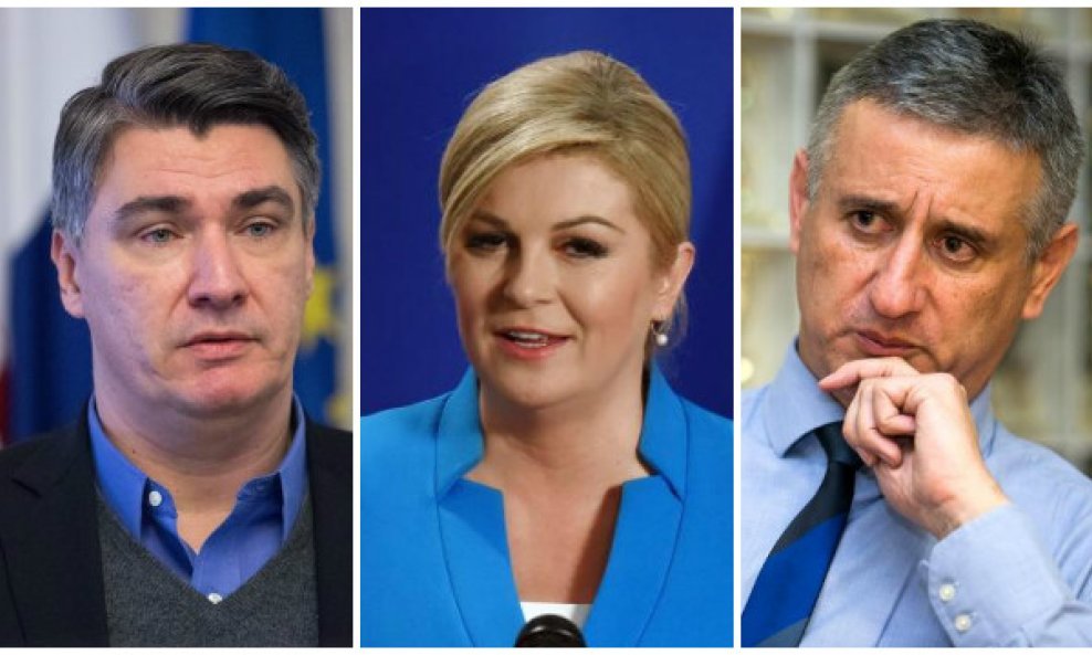 Zoran Milanović, Kolinda Grabar Kitarović i Tomislav Karamarko