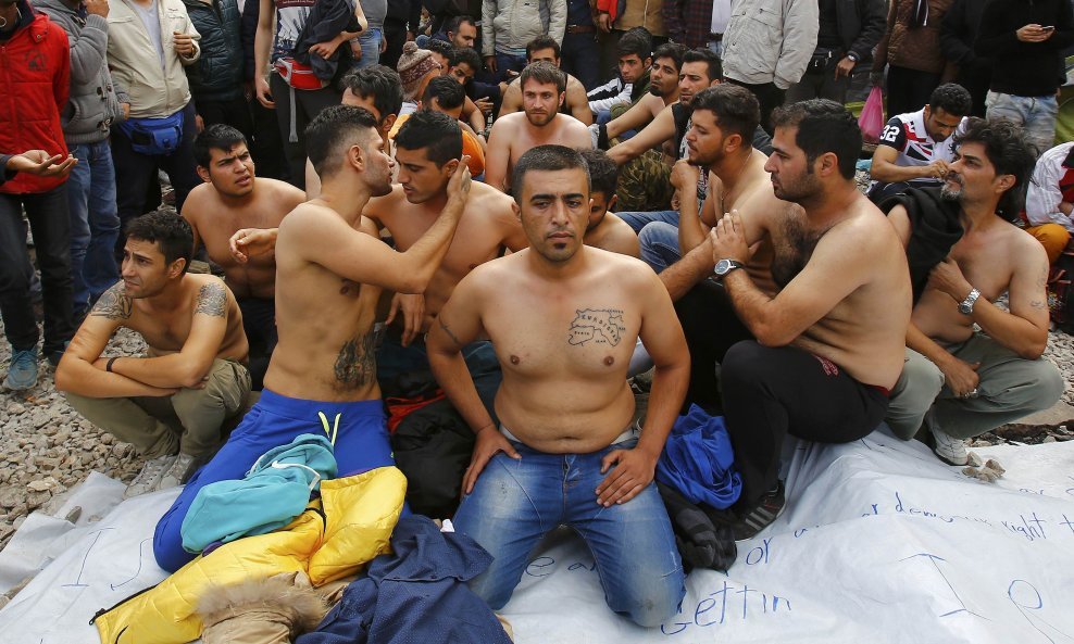 Prosvjed migranata na makedonskoj granici