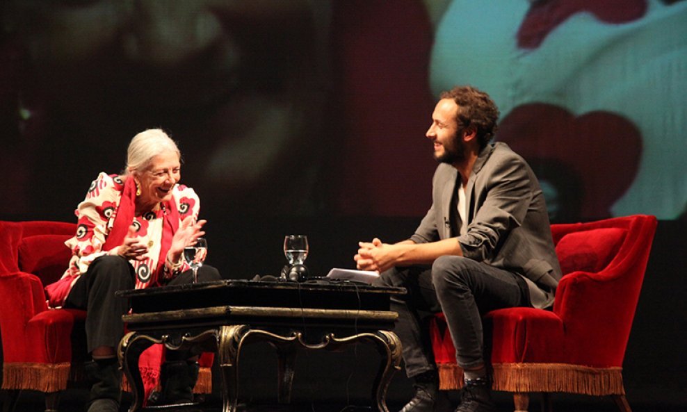 Vanessa Redgrave i Srećko Horvat na Filozofskom teatru