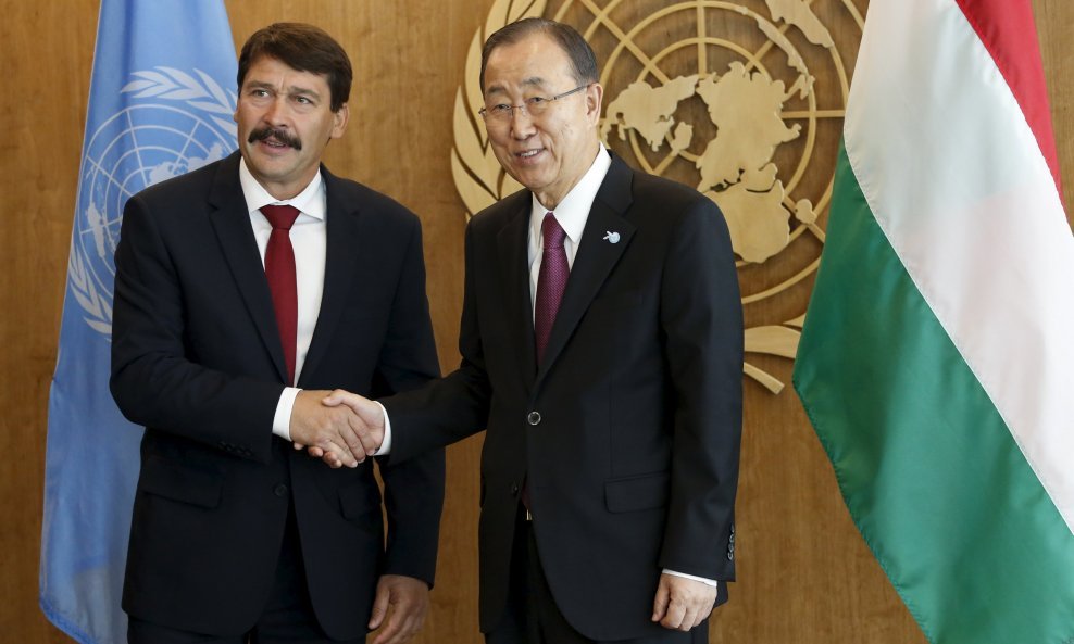 Janos Ader i Ban Ki-moon