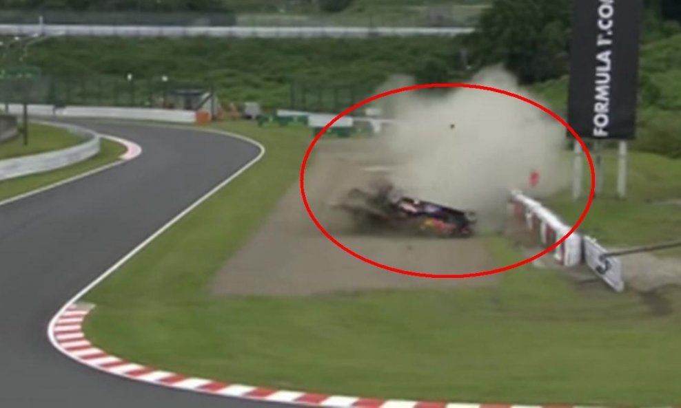 Kvjat F1 Suzuka nesreća