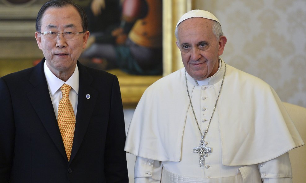 Papa Franjo i Ban Ki-moon